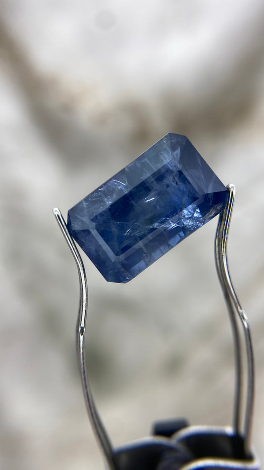 “Cascade” 9.03ct Emerald Cut Sapphire