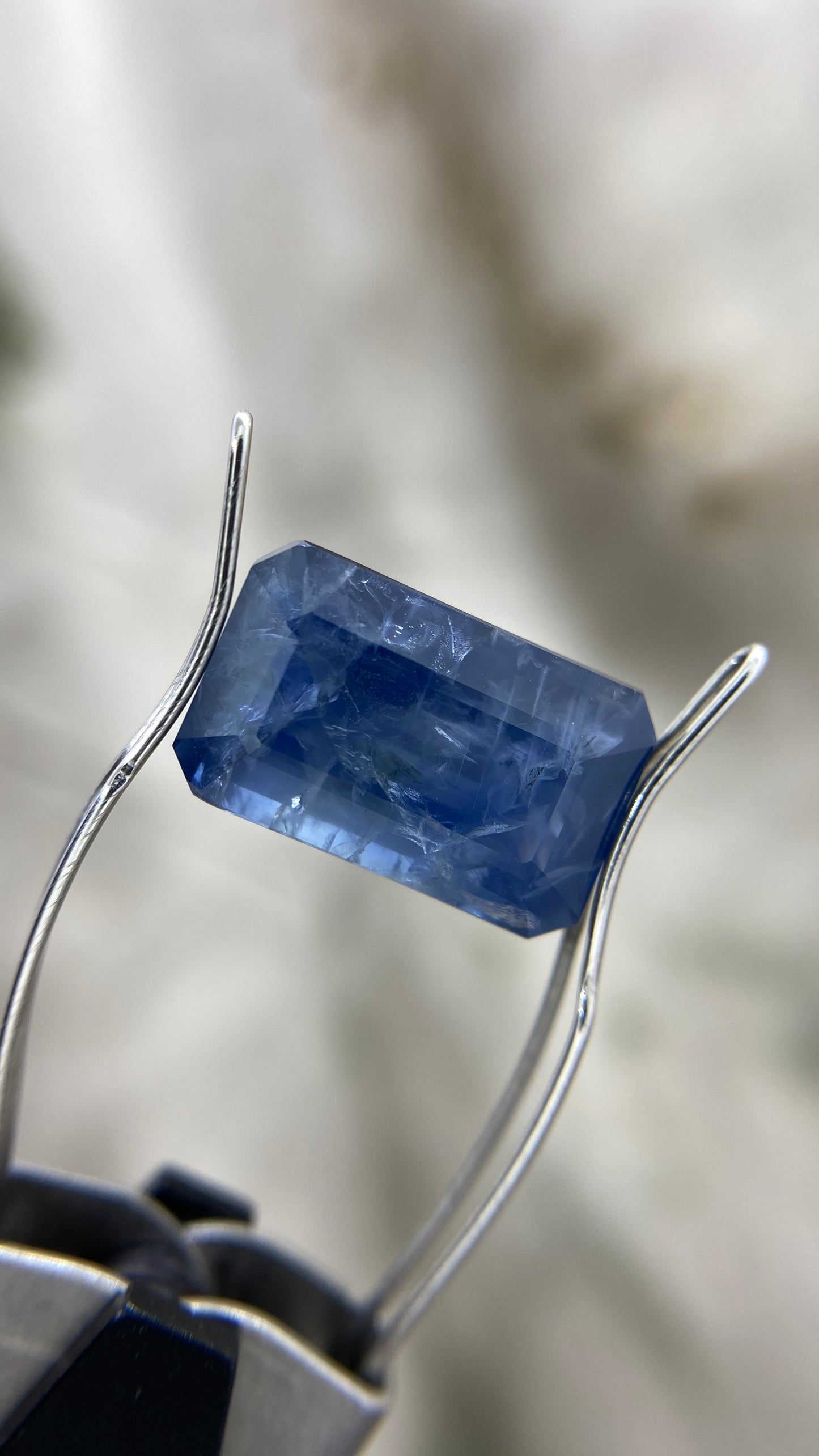 “Cascade” 9.03ct Emerald Cut Sapphire